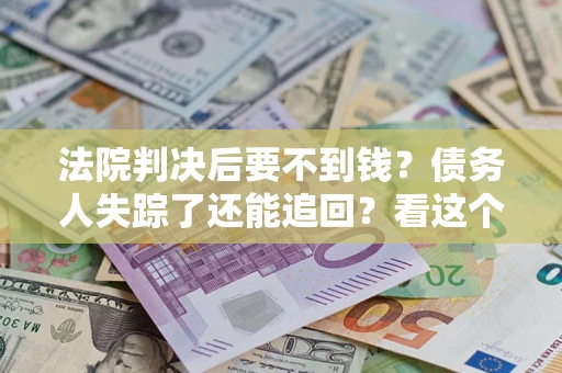 武汉法院判决后要不到钱？债务人失踪了还能追回？看这个方法！