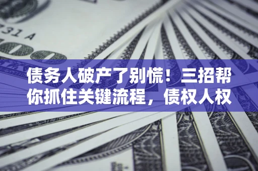 武汉债务人破产了别慌！三招帮你抓住关键流程，债权人权益不再缩水