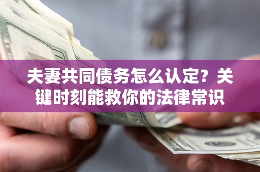 武汉夫妻共同债务怎么认定？关键时刻能救你的法律常识