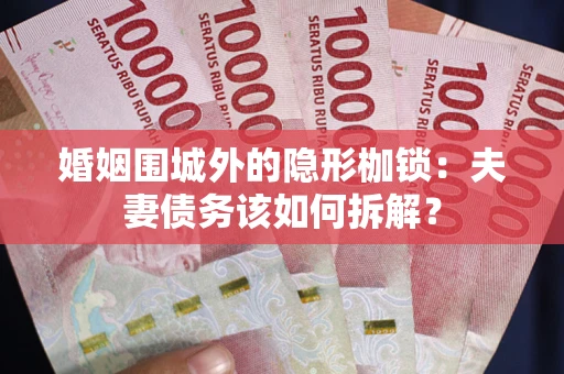 武汉婚姻围城外的隐形枷锁：夫妻债务该如何拆解？